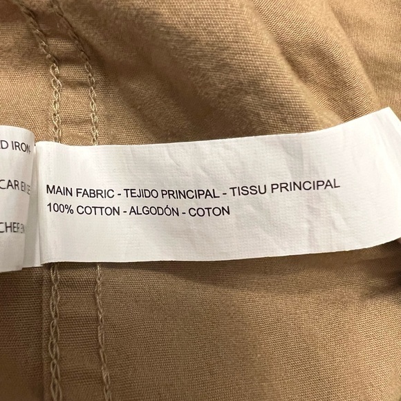 Denim & Flower Ricky Singh Jacket Mens Medium Full Zip Tan Khaki Lightweight - Picture 4 of 4